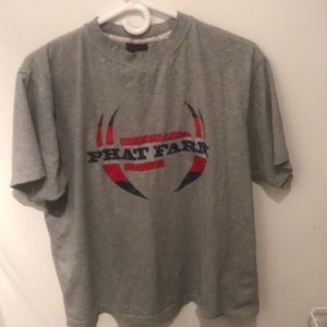 Boss Original Phat Farm New York 100% cotton grey tshirt with red and blue logo